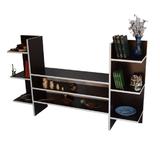 Comoda TV cu rafturi bilaterale, Wenge, Model 6035