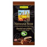 Ciocolata Bio Nirwana neagra cu praline 55