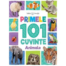 Primele 101 cuvinte: animale (bebe invata), editura litera