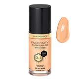Fond de Ten 3 in 1 - Max Factor Facefinity All Day Flawless Airbrush Finish 3 in1 SPF 20 Vegan, nuanta W44 Warm Ivory, 30 ml