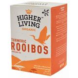 Ceai bio Rooibos cu turmeric, Higher Living, 28g