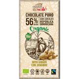 Ciocolata neagra BIO cu ghimbir, 56%, cacao, 100 gr Chocolates Sole