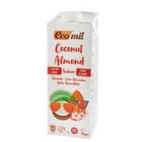 Bautura vegetala de cocos cu migdale, fara zahar, Bio, 1L Ecomil