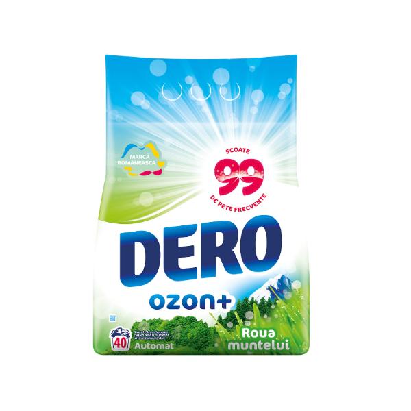 Detergent Automat Pudra cu Parfum de Roua Muntelui Dero Ozon+, 4000g