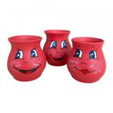 Vaze vesele rosii din ceramica, modele diverse - Ceramica Martinescu