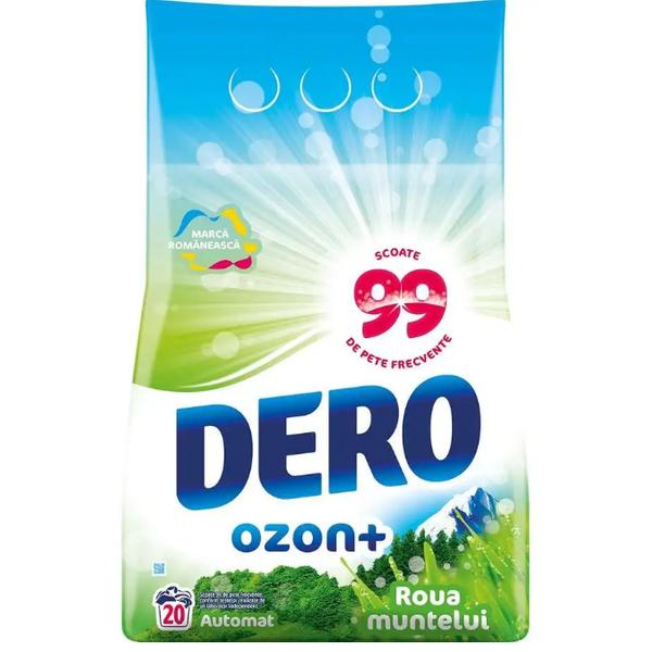 Detergent automat pudra cu parfum de roua muntelui dero ozon+, 2000g