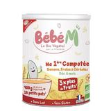 Piure de fructe cu cereale pentru bebeluși - de la 6 luni 400g, Bébé M