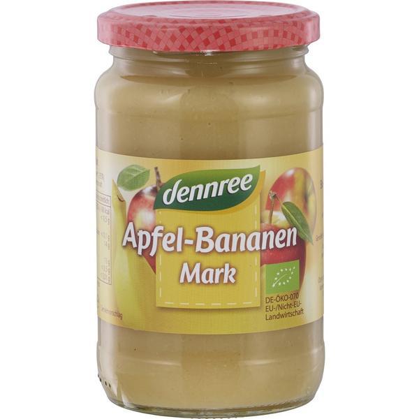 Piure de mere cu banane bio, dennree, 360g