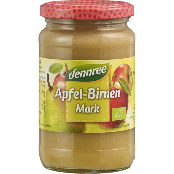 Piure de mere cu pere bio, dennree, 360g