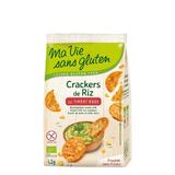 Crackers din orez cu ardei dulce- fara gluten 40g, Ma vie sans Gluten