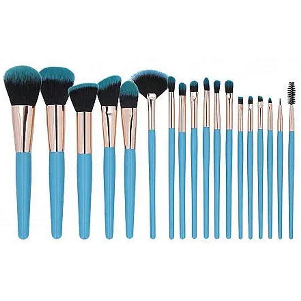 Set 18 Pensule Albastre pentru Machiaj – Mimo Makeup Brush Blue, 18 buc esteto.ro imagine noua