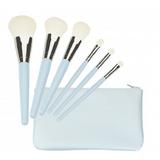 Set 6 Pensule Bleu pentru Machiaj - Mimo Makeup Brush Blue, 6 buc