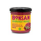 Pate vegetal cu sfecla rosie si hrean eco 130g Bonsan