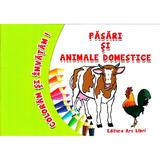 Pasari si animale domestice - Coloram si invatam!, editura Ars Libri