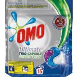 Detergent Capsule - Omo Ultimate Trio Capsule Fresh Clean, 15 buc