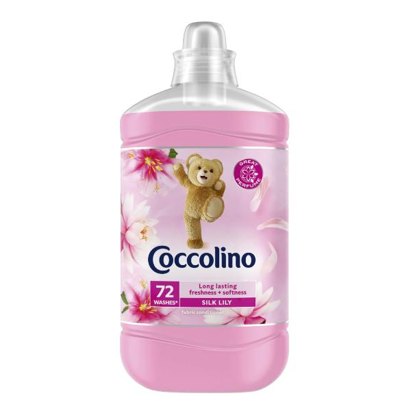 Balsam de Rufe cu Parfum de Crini – Coccolino Silk Lily Fabric Conditioner, 1800ml