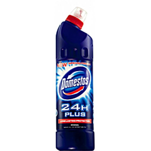 Dezinfectant pentru Toaleta Albastru – Domestos Thick Bleach Original Blue 24 H Plus, 750 ml Dezinfectant pentru Toaleta Albastru – Domestos Thick Bleach Original Blue 24 H Plus, 750 ml