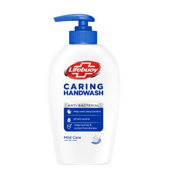 Sapun Lichid Antibacterian – Lifebuoy Caring Handwash Anti-bacterial Mild Care, 250 ml esteto.ro imagine noua