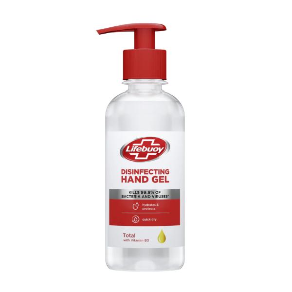 Gel Dezinfectant Pentru Maini cu Pompita – Lifebuoy Desinfecting Hand Gel Total, 250 ml
