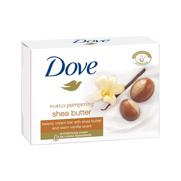 Sapun Solid Cremos cu Unt de Shea si Vanilie – Dove Purely Pampering Beauty Bar Cream with Shea Butter and Warm Vanilla Scent, 100 g Dove imagine noua