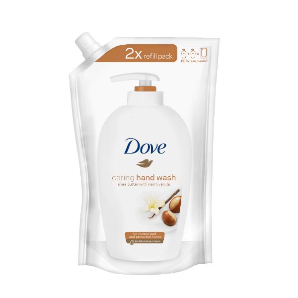 Rezerva Sapun Lichid cu Unt de Shea si Vanilie – Dove Caring Hand Wash Shea Butter with Warm Vanilla Refill Pack, 500 ml Dove imagine noua