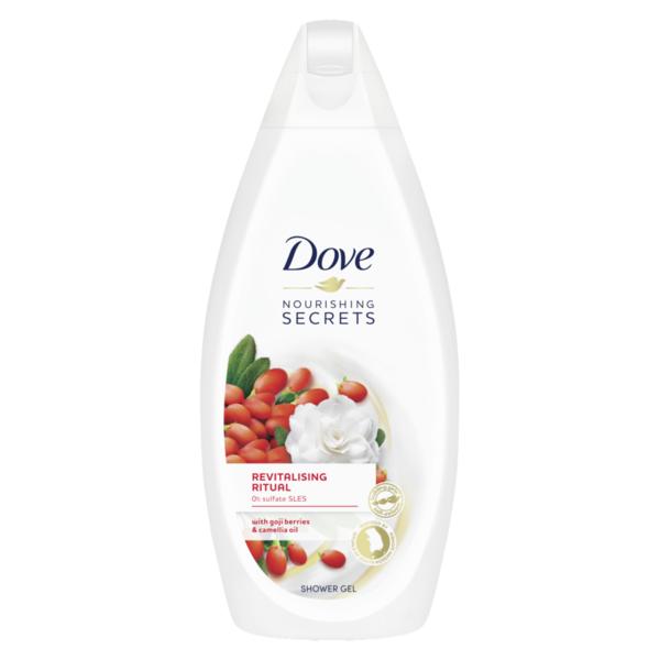 Gel de dus revitalizant cu goji si ulei de camelie - dove nourishing secrets nurturing revitalizing ritual with goji barries   camelia oil, 500 ml