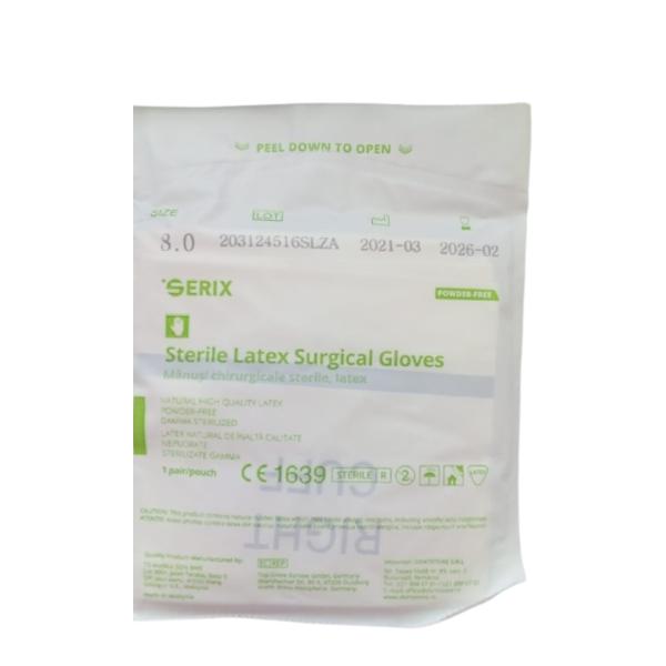 Manusi Chirurgicale Sterile Latex Nepudrate Marimea L – Prima Sterile Latex Surgical Powder Free Gloves 8, 2 buc