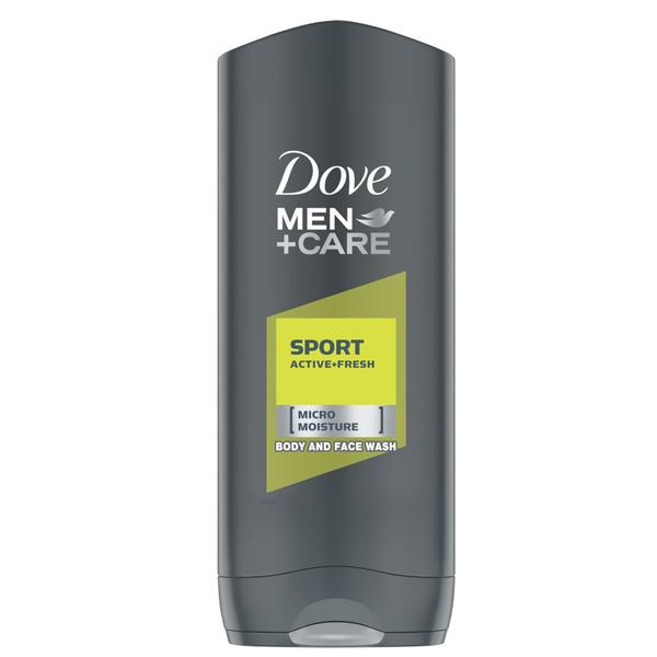 Gel de dus sport revigorant pentru barbati - dove men +care sport active+ fresh body and face wash, 400 ml