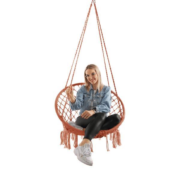 Scaun suspendabil bumbac maro amado