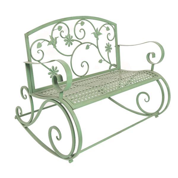 Banca balansoar din metal verde wilio 111x85x94 cm