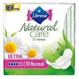 Absorbante Naturale fara Parfum - Libresse Natural Care 0% Perfume Ultra Normal, 10 buc