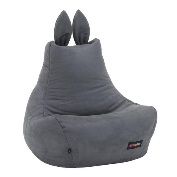 Fotoliu tip sac gri lapin 50x72x75 cm