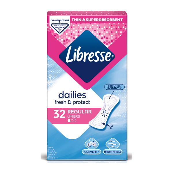 Absorbante Zilnice – Libresse Dailies Fresh Regular, 32 buc
