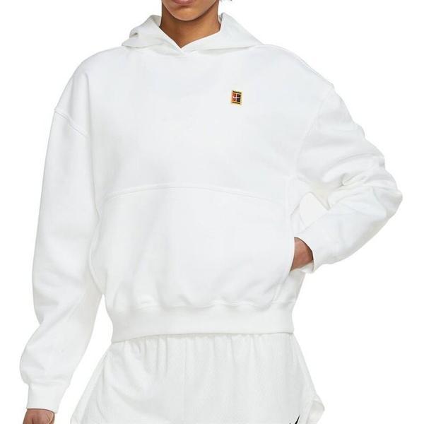 Hanorac femei nike court fleece tennis dc3580-100, xs, alb