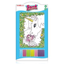 Set pictura cu nisip orange elephant, fairy horse