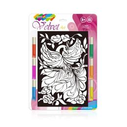 Set creatie pentru pictura pe catifea orange elephant, firebird
