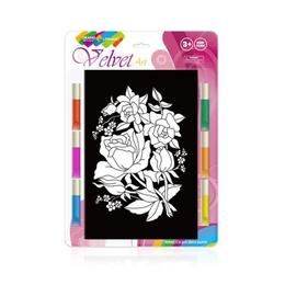 Set creatie pentru pictura pe catifea orange elephant, roses