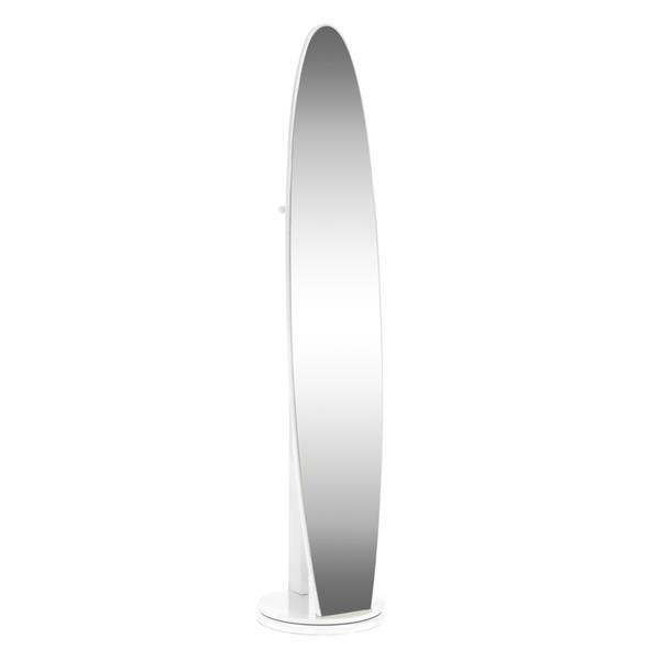 Oglinda podea rama mdf alb taran 37x168 cm