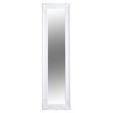 Oglinda perete rama lemn alb Malkia III 40x150 cm