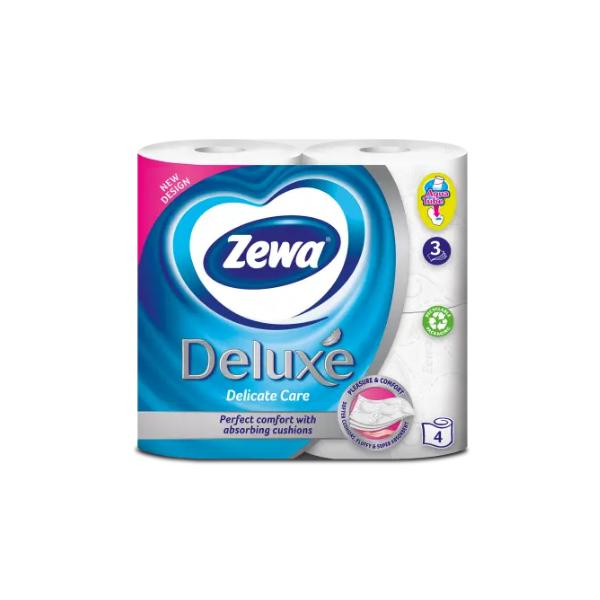 Hartie Igienica Delicata cu 3 Straturi - Zewa Deluxe Delicate Care, 4 role