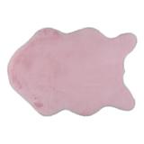 Covor blana artificiala roz Rabit 60x90 cm