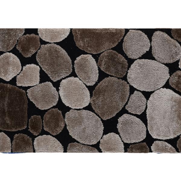 Covor textil maro bej negru pebble 140x200 cm 