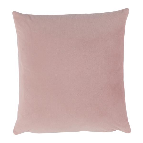 Perna decorativa catifea roz pudra olaja 60x60 cm