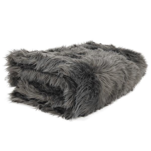 Patura de blana gri ebona 150x180 cm