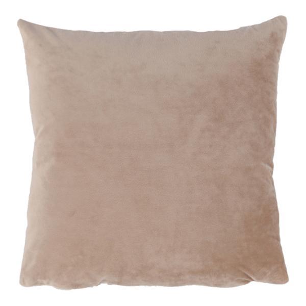 Perna decorativa catifea bej alita 45x45 cm