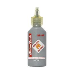 Vopsea pentru vitralii cu sclipici Orange Elephant, gray, 20ml