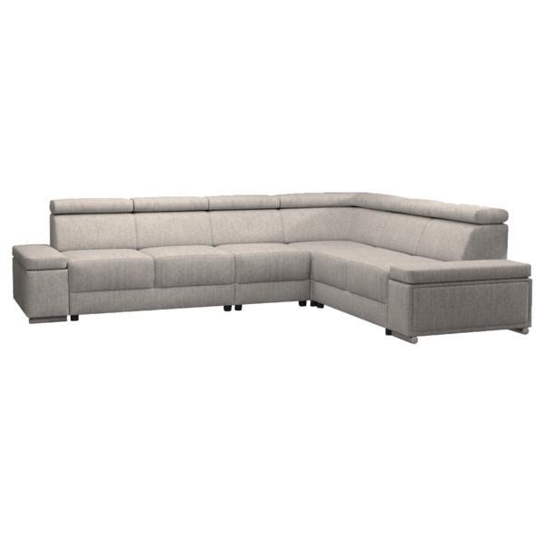 Coltar cu tapiterie textil bej model dreapta boby 315x256x98 cm