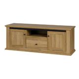 Comoda TV, din mdf maro stejar, Grandleon, 150x45x55 cm