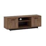 Comoda TV, din mdf maro stejar bolzano negru Delis, 150x42x51 cm
