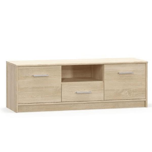 Comoda tv, din mdf stejar sonoma, teyo, 123x38x42 cm